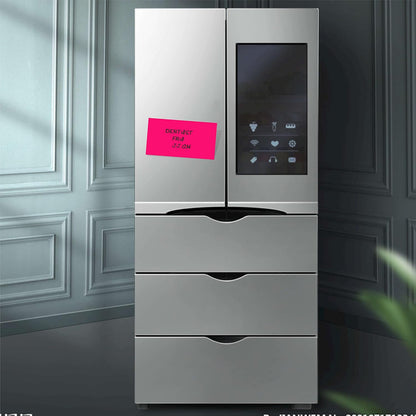 PARLAIM 3 X 5 Inch Rectangle Adhesive Color Coding Stickers,Square Colorful Inventory Stickers -250 Per Dispenser Box (Fluorescent Pink)