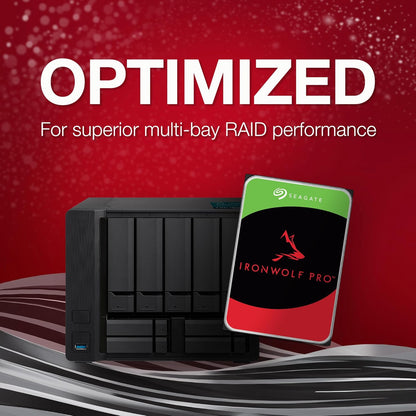 Seagate IronWolf Pro 28TB Enterprise NAS Internal HDD Hard Drive – CMR 3.5 Inch SATA 6Gb/s 7200 RPM 512MB Cache for RAID Network Attached Storage, Rescue Services (ST28000NT000)