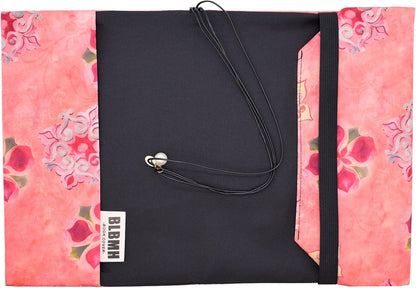 BLBMH Flower Book Covers for Paperbacks Handmade Bookcover Fit for 5.5x8.5 inch Adjustable Fabric Softcover Protector for Women Book Lovers Gifts - XC Pink 8.5in