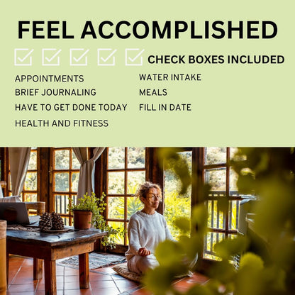 Daily To Do List Notebook - ADHD Planner For Adults, 60 Double-Sided Premium Sheets, Things To Do Notepad, Clear Cover, 6” x 9” Spiral Daily Checklist