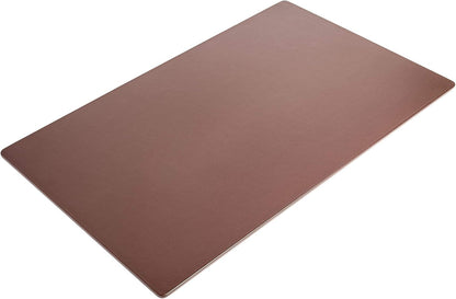 Dacasso Pad Without Side Rails Luxury Leather Blotter for Writing-Executive Desk Surface Protector, 30” x 19”, Chocolate Brown