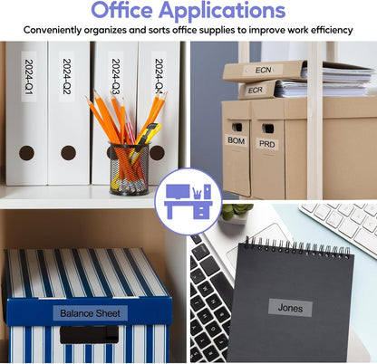 NineLeaf 4 Pack Compatible for Brother P-Touch M Tape M-K131 M-K131S MK131 M131 12mm 0.47'' Black on Clear Label Tape for PT-70BBVP PT-70BMH PT-70HK PT-70HOL PT-70HOT Label Maker