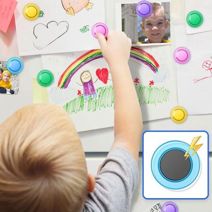 Grtard 100 Pcs Magnets for Whiteboard, Cute Fridge Magnets, Round Whiteboard Magnets Set, Dry Board Board Magnet, Strong Magnet for Fridge, Refrigerator, School, Office (Colorful, 3cm/1.18 inch)