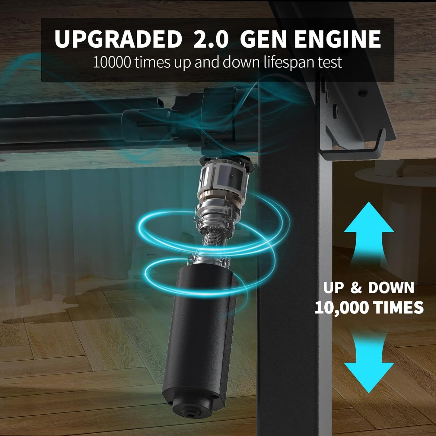 63 x 30 Inch Electric Standing Desk with 2 Drawers, Adjustable Height Widened Stand Up Desk with Storage, Sit to Stand Ergonomic Workstation for Home Office, Light Rustic