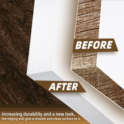 GSCIT Club White Edge Banding, 1 1/2 inch x 50ft Melamine Edge Banding with Hot Melt Adhesive Preglued Cabinet Edge Banding Flexible White Veneer Edging