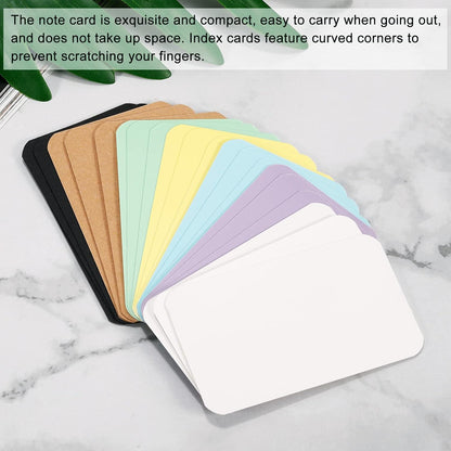 PATIKIL 3.5" x 2" Blank Paper Business Cards, 100 Pack Small Index Flash Cards Words Message Note Card Mini Paper Tags for DIY Gift Craft Scrapbooking, Green