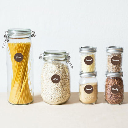 Brown Dot Stickers 2 Inches Round Sticker, Circle Colored Labels Color Coding Labels for Office Classroom Toddlers Activity 80 Pieces