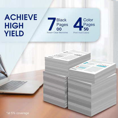 67XL 67 Ink Cartridges Black/Color Combo Pack Compatible for HP Ink 67 67XL Printer Ink Works with Envy 6455e 6400 6155e 6055e 6000 Deskjet 4255e 4155e 4100e 2755e 2700 (Black, Color) 2Pack