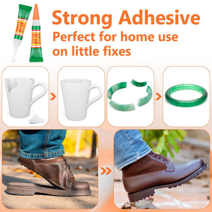 36 x 3g Super Strong Glue for All Purpose, Clear Cyanoacrylate Adhesive Instant Quick Dry Superglue Gel Tubes Bonding Plastic, Metal, Glass, Leather, Wood, Rubber, Jewelry, DIY Crafts Repair