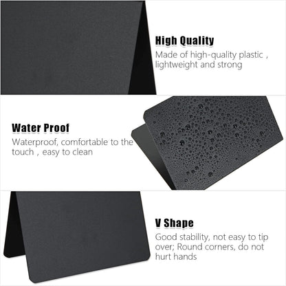 40 Pcs Mini Chalkboard Signs for Food, 4 x 3 Inch Food Labels for Party Buffet, Small Reserved Table Signs Small Chalkboard Sign, Reusable Black Mini Chalk Board, Easy to Write and Wipe Out