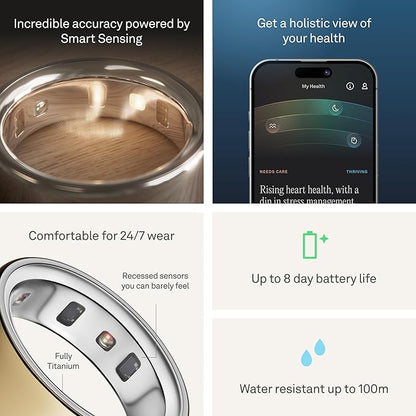 Oura Ring 4 - Gold - Size 12 - Size Before You Buy