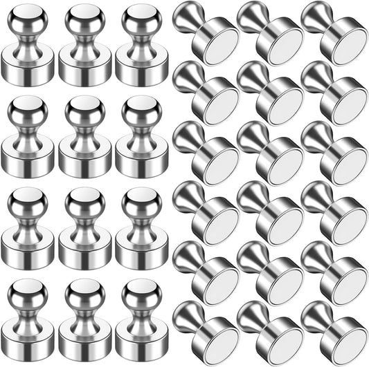 VNDUEEY 30Pcs Fridge Magnets, Whiteboard Magnets Refrigerator Magnets, Small Strong Magnets for Whiteboard, Office, Classroom, Kitchen