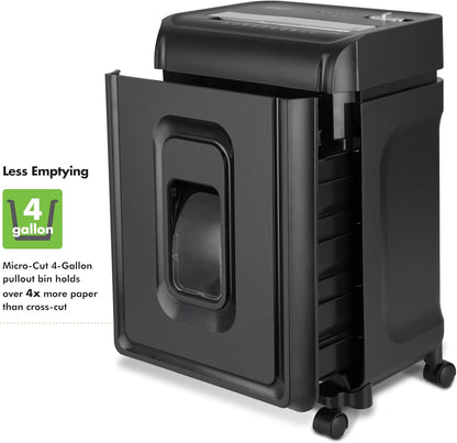 Aurora AU830MA High-Security 8-Sheet Micro-Cut Paper and Credit Card Shredder/ 20 Minutes/Security Level P-5