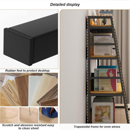 FPIGSHS Desktop Hutch Shelf，2-Tier Computer Desktop Bookcase Desk Organizer Shelf for Top Multipurpose Countertop Display Storage Rack for Home Office Dorm Use (115cm/45.2in)