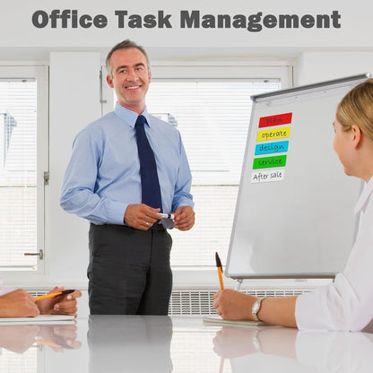 LLPT Dry Erase Magnetic Labels 2" x 4" 50 Packs Blank Writable Magnet Stickers Reusable for Refrigerator Shelf Whiteboard Toolbox Craft and Other Metallic Surfaces Red (DML2040RD)