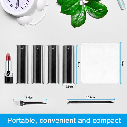 walrfid 4 Pack Screen Cleaner Spray and Wipe for Laptop Monitor and Car Screens, Phone Touchscreen Mist Cleaning Kit for Cellphone, Tablet, PC, Computer, LCD, MacBook, iPhone, iPad, Mac Pro - Black