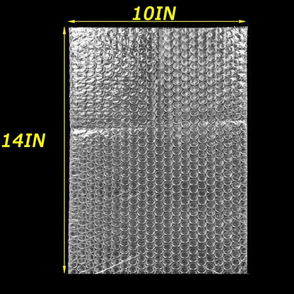 50Pcs Clear Bubble Out Bags, 10”x14” Bubble Pouches Bags for Shipping, Double Wall Bubble Cushioning Wrap Bags for Moving Packaging Storage Fragile China Dishes Electronic Item-Large Bubble Pouches