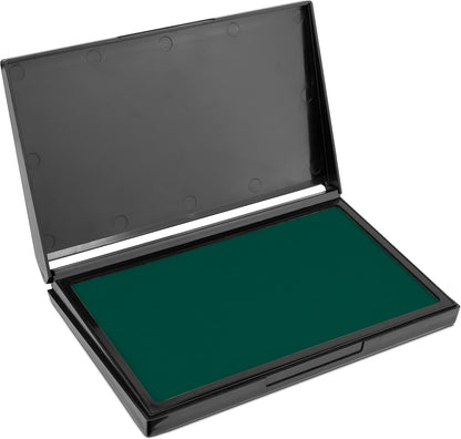 MaxMark Large Green Stamp Pad - 4-1/4" by 7-1/4" - Premium Quality Felt Pad