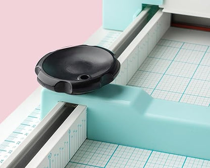 We R Makers Cinch Stack Cutter, Heavy Duty Guillotine Paper Cutter for 1” Thick Stacks, Precision Alignment, Easy Operation, Paper Cutter Guillotine for Scrapbooking, Card Making, and Crafting