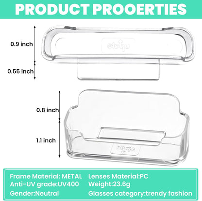 Acrylic Business Card Holder Clear Desktop Business Card Holder Display Desk Stand for Office Exhibition Paper Brochure Supplies(24 Pieces)