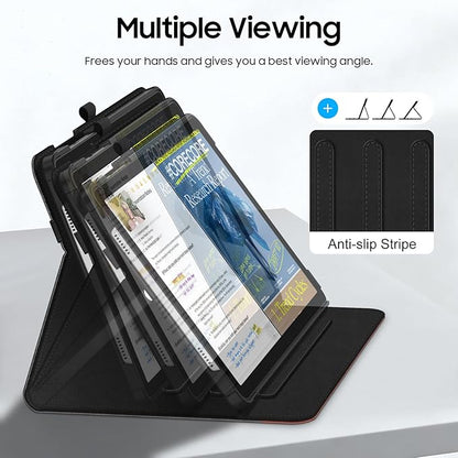 Fintie Case for Samsung Galaxy Tab A9 Plus/A9+ 5G 11 Inch 2023 Model (SM-X210/X216/X218), Multi-Angle Viewing Smart Stand Back Cover with Pocket Auto Wake/Sleep, Dual Color