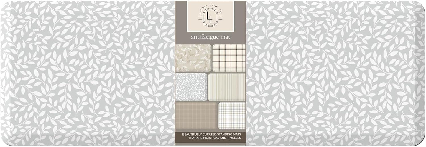 Anti Fatigue Mat by Laurel Lane Co. – Designer Anti Fatigue Mats for Kitchen Floor, Kitchen Mats for Floor, Desk Mat – Cushioned 0.75" Thick – Stain Resistant – Non-Skid Bottom – 20" x 60"