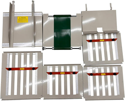 Automatic Paper Folding Machine Digital Electric Document Folder Electronic Counter with 4 Folding Plates 262ft/min Z-Fold, Half-fold, Letter Fold for Manuals Document