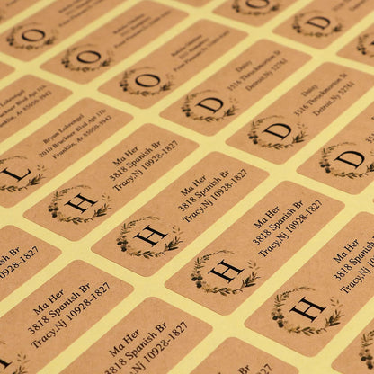 Custom Address Labels - Personalized Address Labels with Strong Adhesion, Can Be Used for Cardboard, Paper, Plastic, Glass, Metal (2.6x1 Inch, Set of 100)