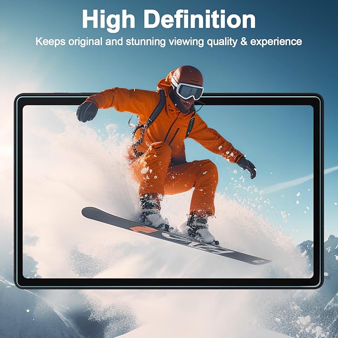 Caweet Screen Protector for Samsung Galaxy Tab A9+ / A9 Plus 11 Inch 2023 Released, 9H Hardness HD Tempered Glass Film Guard, 2 Pack