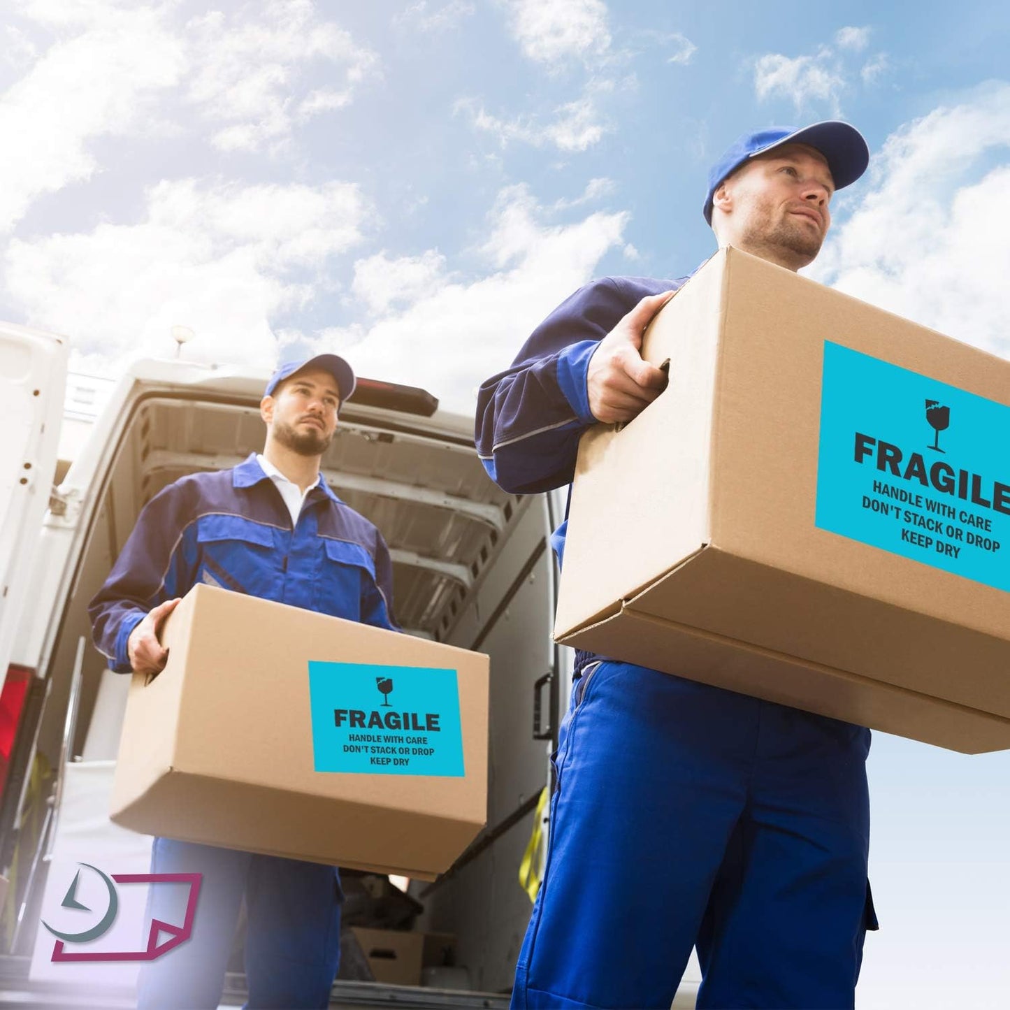 NextDayLabels - 8-1/2 x 11 Neon Color High Light Fluorescent Labels for Laser & Inkjet Printer (Blue Fluorescent, 8.5" x 11" - 1 Per Page | 25 Labels)