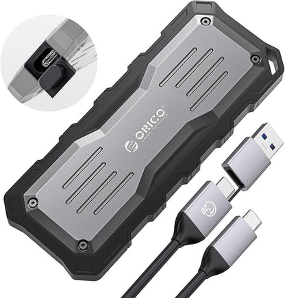 ORICO 2TB External SSD Up to 2000MB/s, Interface Extra Protection, Waterproof and Dust-Proof, Rugged and Reliable Outdoor Portable Solid State Drives for Action Camera, Smartphone, Laptop - O20