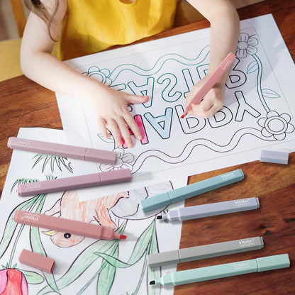 Vitoler Pastel Highlighters,8pcs Cute Highlighters with Chisel Tip,No Bleed Bible Highlighter,Multicolor High lighters for School Supplies