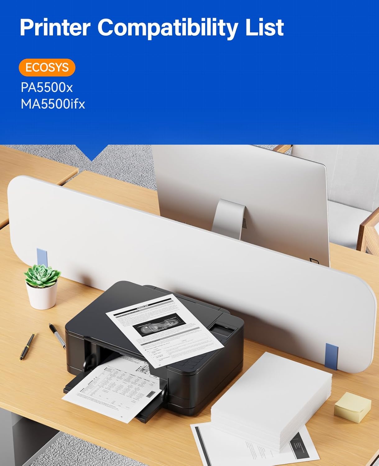 TK-3432 TK3432 Toner Cartridge Black 2-Pack High Yield with Chip Replacement for Kyocera TK-3432 1T0C0W0US0 Compatible with Kyocera ECOSYS PA5500x MA5500ifx Laser Printers,21,000 Pages Monochrome Ink