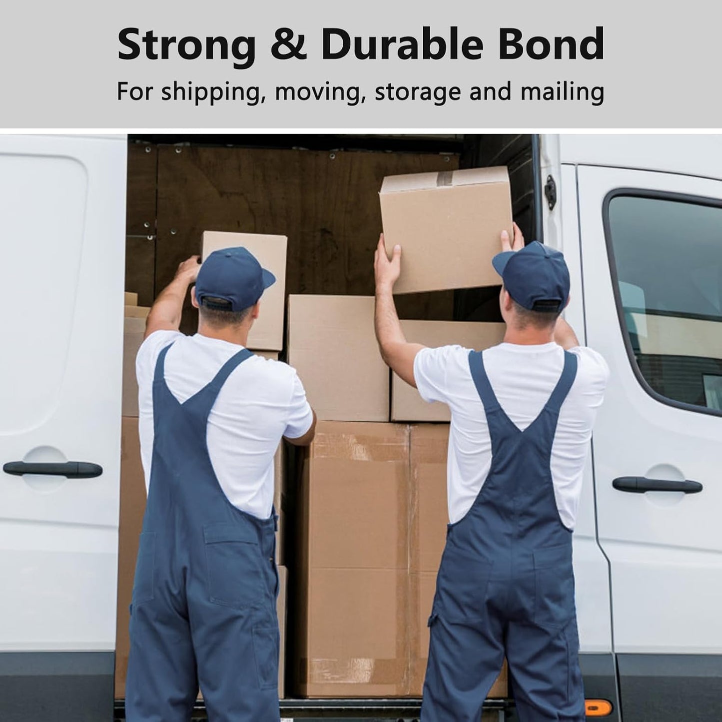 Swihauk 1.88 in x 66.6 YDs Heavy Duty Packing Tape with Dispenser, Strong & Durable Shipping Tape, Packaging Tape, Clear Package Tape for Shipping Moving Storage and Mailing, 6 Roll + 2 Dispenser