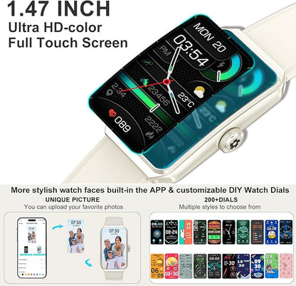 Fitness Tracker with Heart Rate/Blood Oxygen/Sleep Monitor, Smart Watches for Women Men, 100+ Sports Modes, Activity Step Trackers Smart Watch for Android iOS Phones