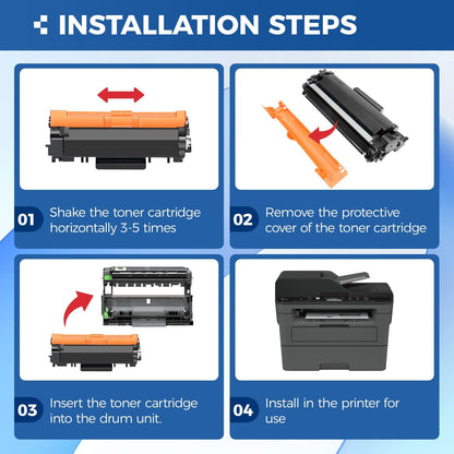 DR730 Drum Unit (Not Toner) 2-Pack Compatible Replacement for Brother DR-730 Imaging Drum MFC-L2710DW MFC-L2750DW DCP-L2550DW HL-L2350DW HL-L2395DW HL-L2370DW HL-L2390DW MFC-L2690DW HL-L2325DW Printer