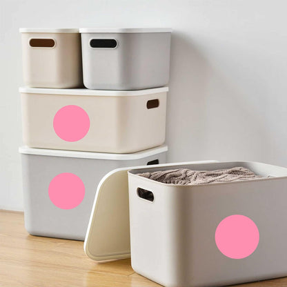 PARLAIM 2" Pink Round Color-Code Circle Dot Labels on a Roll, 500 Stickers, 2 inch Dots for Inventory Package Box Garage Sale