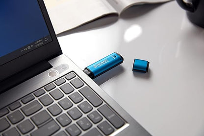 Kingston IronKey Vault Privacy 50 8GB Encrypted USB | FIPS 197 | AES-256bit | BadUSB Attack Protection | Multi-Password Options | IKVP50/8GB