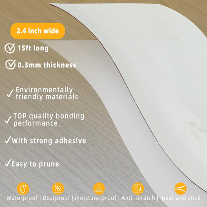 GSCIT Club Wood Grain Repair Tape, 2.4 inch X 15ft Self Adhesive Marble Grain Repair Patch for Tables, Chairs, Baseboards, Doors, Windows, Floors, Handicraft DIY.