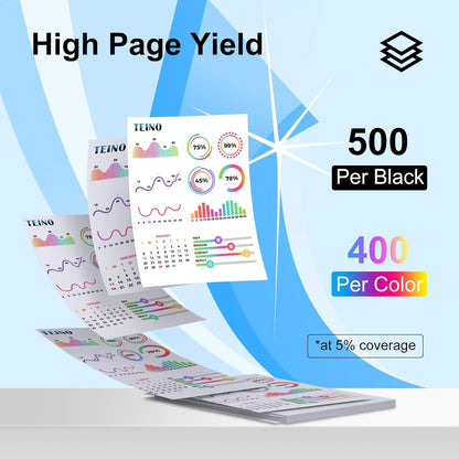TEINO 245XL Ink Cartridge Replacement for Canon Ink 245 and 246 245XL 246XL Combo Pack for PIXMA MX490 MX492 MG2522 TR4520 MG2520 MG2922 TS3322 TS3122 Printer PG 245 and CL 246 (Black Tri-Color)