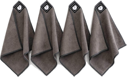 Remooble 4 Pack Magnetic Microfiber Cleaning Cloth Dry Erasers for Whiteboards - Towel Hangs on Metal Edged White Boards, Glassboards, and Blackboards Washable - 10'' X 10''