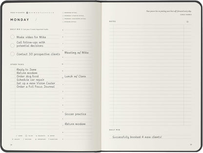 Full Focus Gray Linen Planner by Michael Hyatt - The #1 Daily Planner to Increase Focus, Eliminate Overwhelm, and Achieve Your Biggest Goals - Hardcover