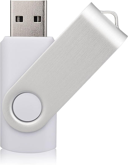 Aiibe 5pcs USB Flash Drive 4GB Pen Drive Thumb Drives USB Drive (5 Colors: Black Red Yellow White Purple)