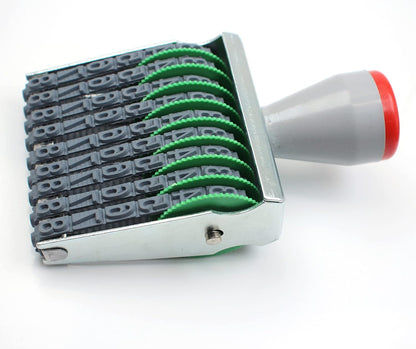 9 Digits Number Stamps Rolling Wheel Stamp Date Stamp Custom Rubber Stamp, Multi- Functional Creative Symbol Office Business Stamps Personalized Custom Office Stamps