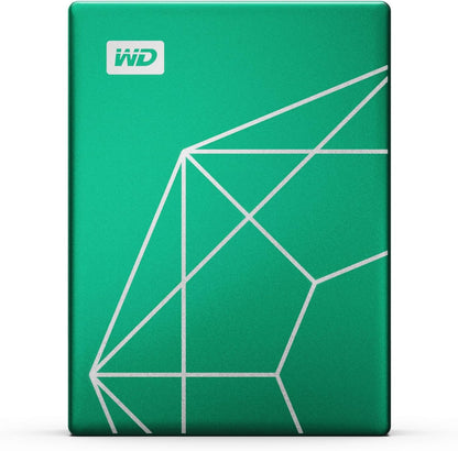 WD 6TB My Passport Ultra Portable Hard Drive HDD, 20th Anniversary Emerald Drive, USB-C, with Backup Software and Password Protection - WDBECU0060BGN-WESN