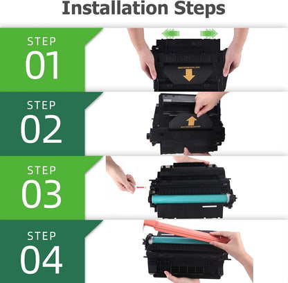 Aztech Compatible Toner Cartridge Replacement for HP CE255X 55X CE255A 55A LaserJet Enterprise P3015dn P3015x LaserJet Pro 500 MFP M521dn M521dw (Black, 2-Packs)