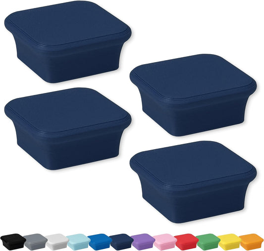 Glassboard Studio MiniBar Magnet - Strong Neodymium Rare Earth Magnets for Fridge, Whiteboard, Locker & Magnetic Glassboards - Ideal for Crafting & Office Use - Strong Fridge Magnets (Navy Blue, 4)