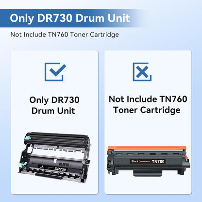 MYTONER Compatible DR730 Drum Unit (Not Toner) Replacement for Brother DR 730 DR-730 Drum Unit for MFC-L2710DW MFC-L2750DW HL-L2395DW HL-L2370DW HL-L2350DW HL-L2390DW DCP-L2550DW Printer (2 Pack)
