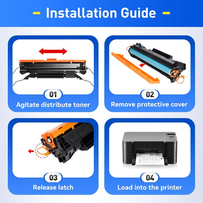 141A W1410A Toner Cartridge Black 2-Pack (with chip) High Yield Replacement for HP 141A W1410A 141X W1410X Toner Cartridges Compatible with HP Laser Jet Pro M110w MFP M139w M140w Series Printer Ink