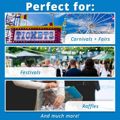 INDIANA TICKET CO. Green Drink Roll Tickets, 2000 per Single Roll, 1x2 Tickets Admission, Events, Fundraisers & Prizes